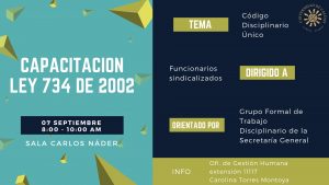 CAPACITACION ley 734