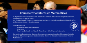 CONVOCATORIA TUTORES MATEMATICAS