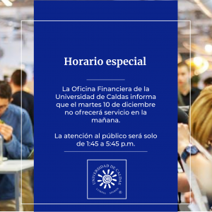 HORARIO ESPECIAL