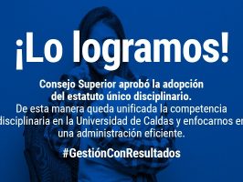 Consejo Superior aprueba estatuto único disciplinario