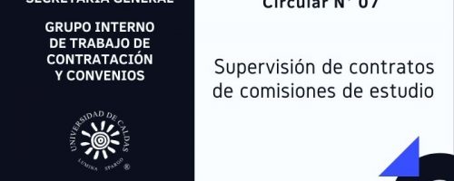 Supervisión de contratos de comisiones de estudio