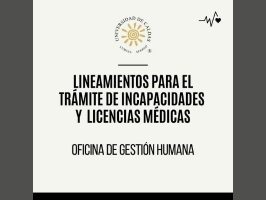 Circular para trámites de incapacidades