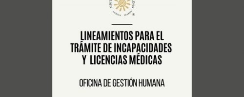 Circular para trámites de incapacidades