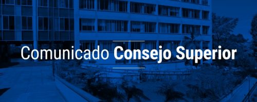 Imagen que contiene el texto de Comunicado al Consejo Superior de la Universidad de Caldas