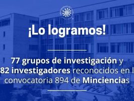 Iman con texto de ¡lo logramos! para los grupos de investigación