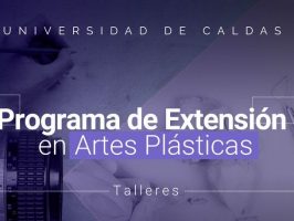 Propoganda de programa de extensión de artes plásticas