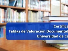 Brochure de tablas de valoración documental