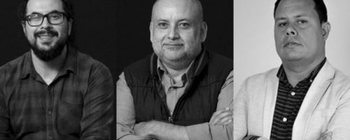 profesores Julio Ernesto Jiménez Betancourt, Juan Pablo Flórez y Didier Andrés Ospina Osorio