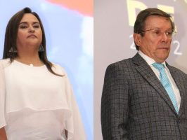Egresados Gloria Patricia Cortés Jiménez y Eduardo López Villegas