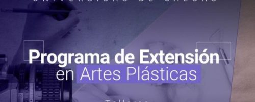 Brochure de programa de extensión de artes plásticas