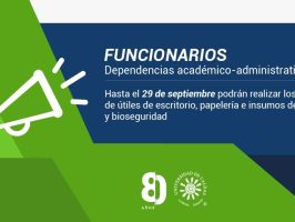 recepción de pedidos de cada dependencia