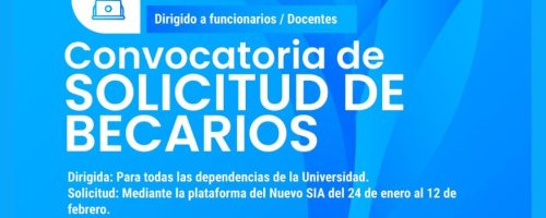 convocatoria solicitud becarios