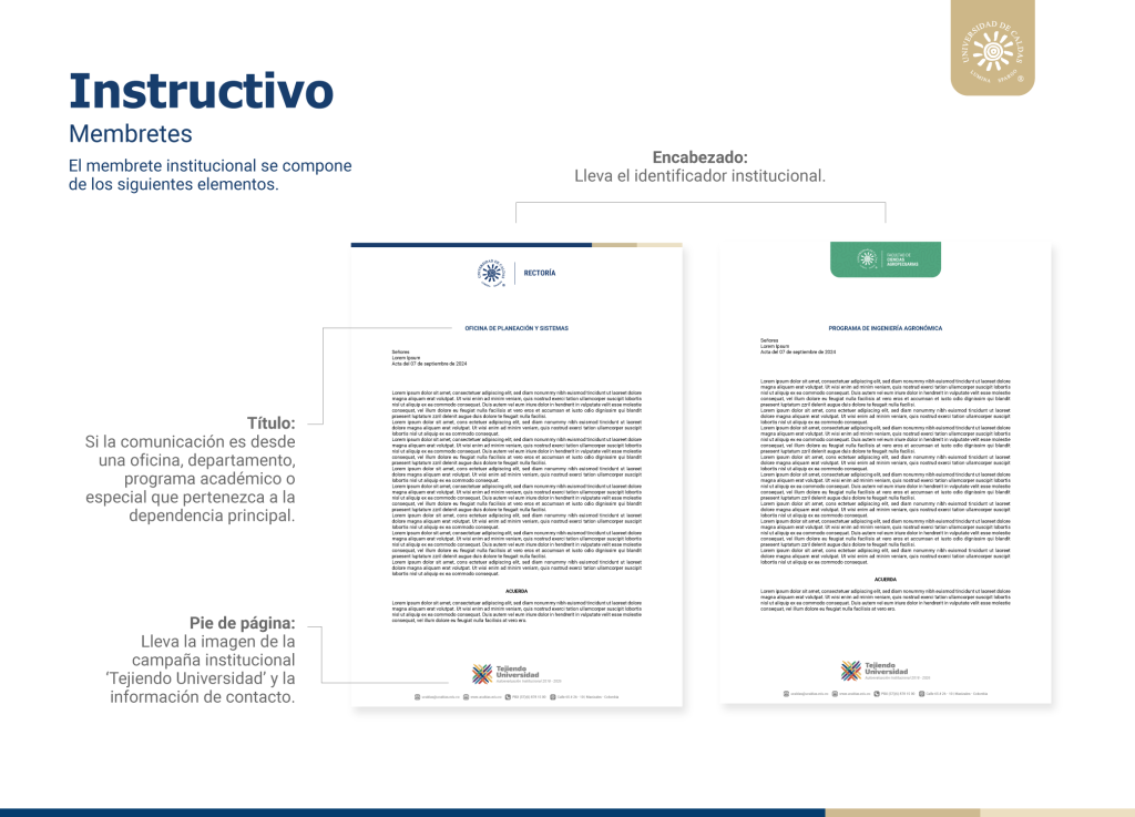 Instructivo de uso de las plantillas membreteadas